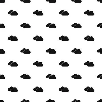 Clouds pattern, simple style Stock Illustration