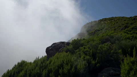CLOUDS ON PICO RUIVO Video stock 292313965