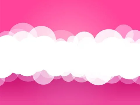 Clouds pink background 스톡 일러스트