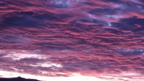 Clouds pink travelling Stock Footage 290164395