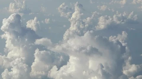 Clouds from Plane during bank Stock Footage