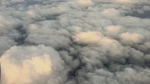 Clouds from plane Stock Footage 90082585