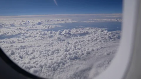 Clouds From A Plane Stock Footage 123624633