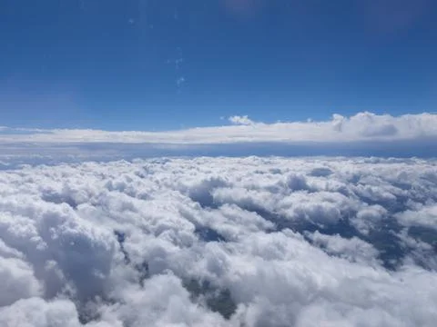 Clouds from the plane Foto stock