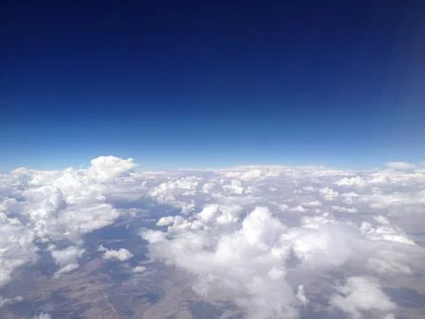 Clouds from a plane Stock Photos