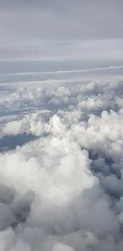 Clouds from the plane window Stock Photos