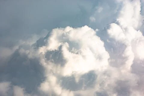 Clouds from the plane window Stock Photos