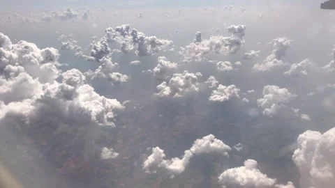 Clouds from Plane/Flight Stock Footage