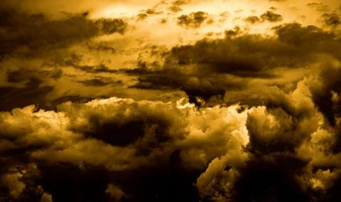 Clouds play in the sky Stock Photos