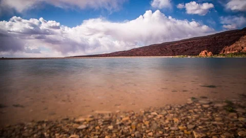 Clouds on a Pond Stock Footage 88194786