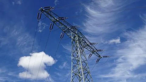 Clouds Power Tower Foto stock