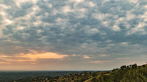 Clouds precede a Storm over the Central Valley of California. Stock Footage 278246456