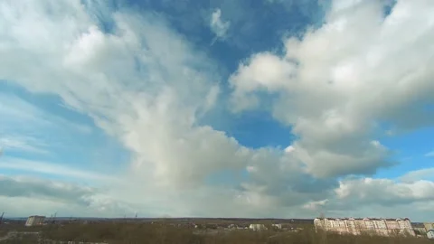 Clouds quickly sweep Stock Footage 170761860