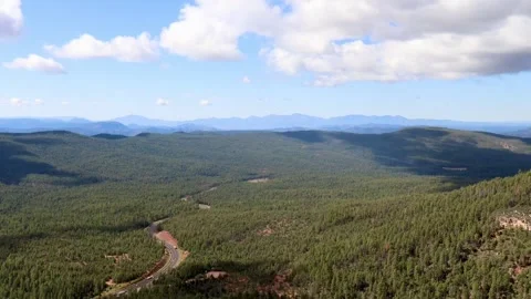 Clouds Racing Off The Rim Stock-Footage 218642940