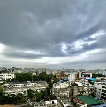 Clouds of a rainy day Stock Photos