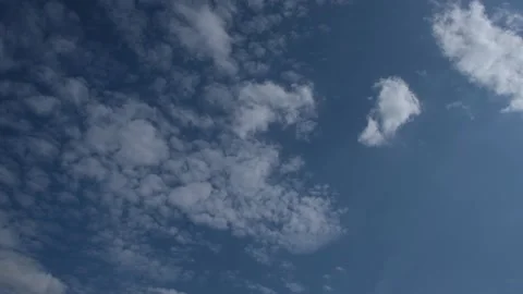 Clouds Real timelapse of multi layered clouds crossing the sky - 01 Stock Footage 132043545