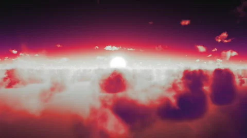 Clouds red Stock Footage 451080