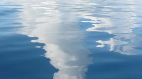 Clouds reflected in the sea Stock Footage 59137423