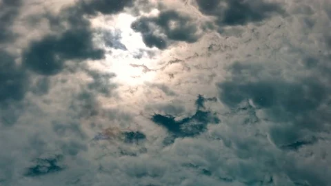 Clouds Reflected in Shimmering Water Video stock 78082158