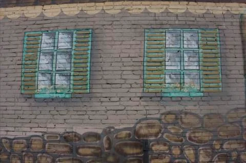 Clouds Reflected in Windows of Modern Office Building. Stock Photos