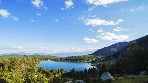 Clouds reflection Over The Lake Stock Footage 232932583