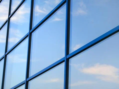 Clouds refletion Stock-Fotos