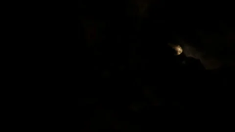 Clouds Reveal the Moon Stock Footage 141612663
