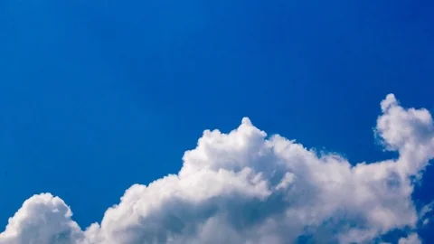 Clouds rise sharo timelapse blue sky Stock Footage 84475687