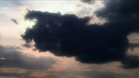 Clouds roll by 2 time lapse HD Stock Footage 374490