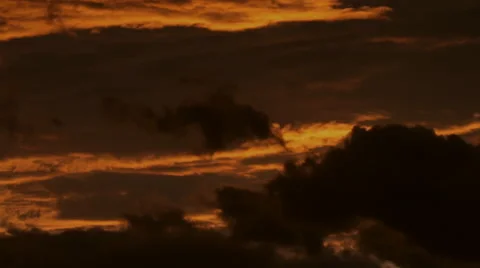 Clouds roll in night sky 2 Stock Footage 42710431