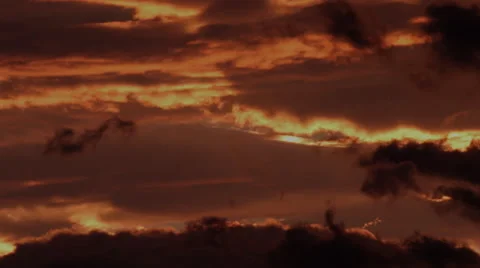 Clouds Roll in Night Sky Stock Footage 42710385