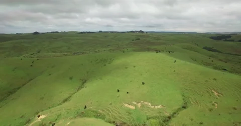 The clouds roll in over the farmland Stock-Footage 61809287