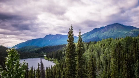 Clouds Roll Over Long Lake Video stock 88158804