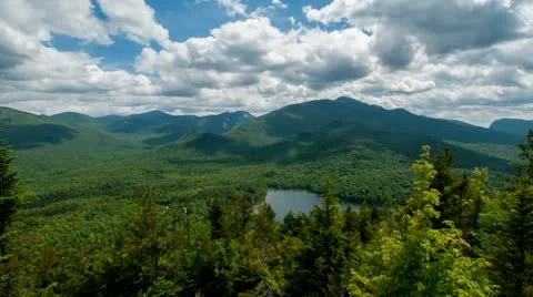 Clouds Roll Over Mountains Video stock 11155838