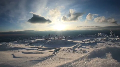 Clouds Rolling In A Arctic Landscape Timpelapse Stock Footage 150963621