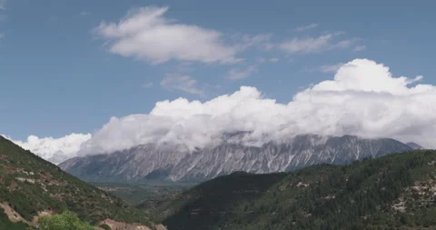 Clouds Rolling Over Mountains In Colorado - Timelapse Stock Footage 152784895