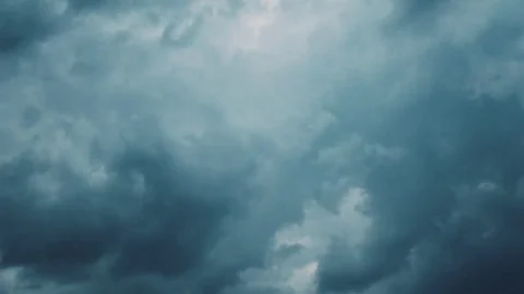 Clouds Rolling In Before Storm Stock Footage 76593468