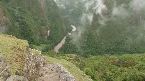 Clouds rolling through the Urubamba Valley Stock Footage 4563473