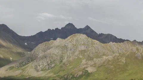 Clouds Rooling Through The Talkeetna Mountains Stock Footage 218053354