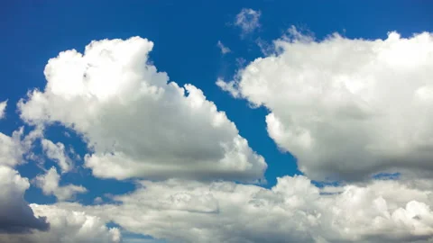 Clouds running across the blue sky. Stock Footage 98417223