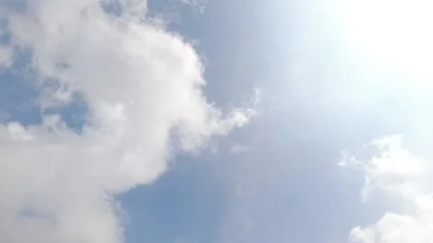 Clouds running across the blue sky Stock Footage 234247343