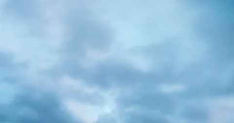 Clouds Running on blue Sky Stock Footage 55113093