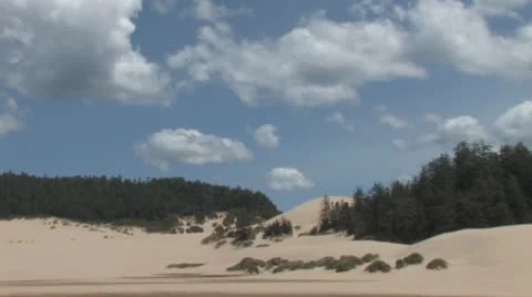 Clouds Sand Dunes Stock-Footage 8851385