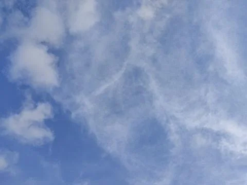 Clouds scattered in the sky Stock Photos