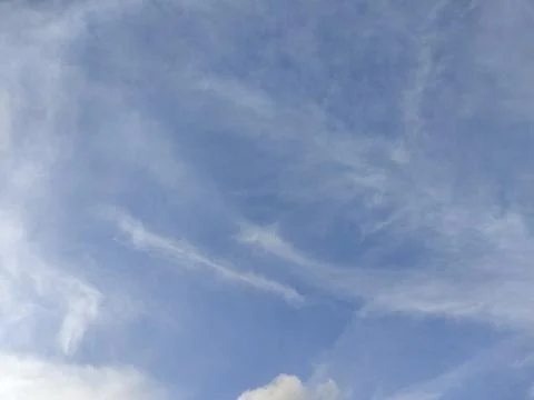 Clouds scattered in the sky Stock Photos