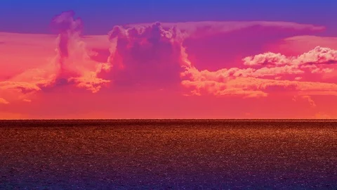 Clouds sea ocean sky nature Stock Footage 106540423