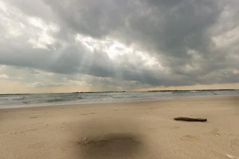 Clouds on sea Stock Photos