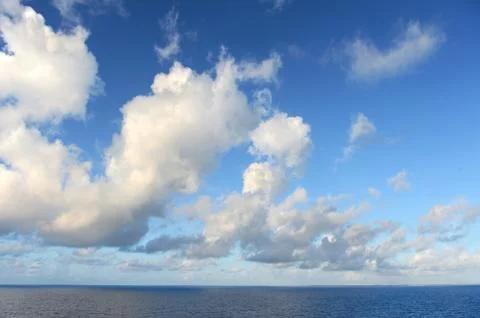 Clouds at sea Stock Photos