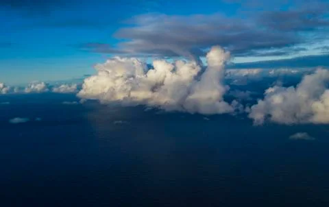 Clouds at sea. Stock Photos