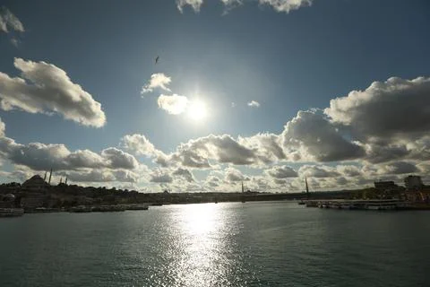 Clouds with sea Stock Photos
